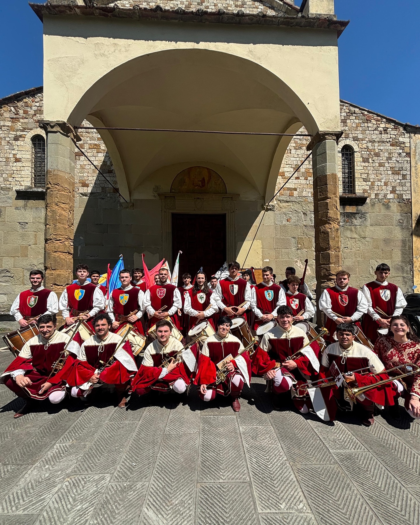 Gruppo Sbandieratori in formazione